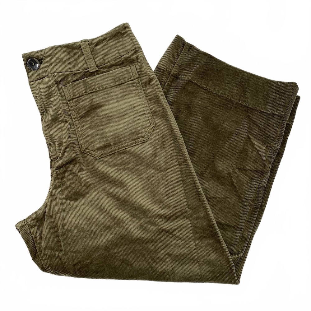 Maeve Green Colette Corduroy Wide Leg Pants | Womens 31P
